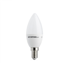 Лампа світлодіодна LED C37, E14, 5Вт, 150-300В, 4000K, 30000г, гарантія 3 роки.