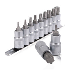 Набір TORX на планці, 1/2 -Т202530404550556070, 9 од.