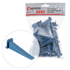Система вирівнювання плитки клин 9*70мм/50шт INTERTOOL KT-4950