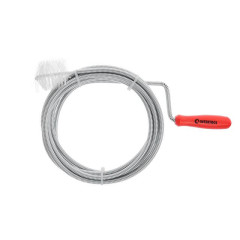 Трос для чищення труб 6мм 3м наконечник - рифлений дріт INTERTOOL HP-1005