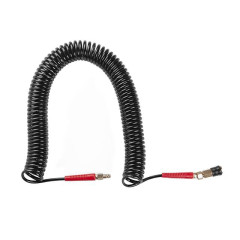 Шланг BLACK M-Flex 5.5х8мм 15м спіральний поліуретановий з поворотним шарніром INTERTOOL PT-1791