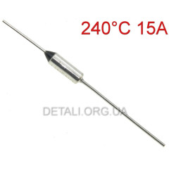 Термозапобіжник 240°C 15А250V RY01