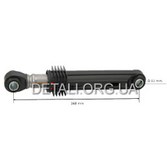 Амортизатор пральної машини Samsung 100N мц165*10мм AKS DC66-00343G/167SU01