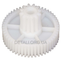Шестерня мясорубки Moulinex HV6 / HV8 D65мм/24мм z1 52 прямо z2 12 прямо h 42мм h2 17мм Dвн 8мм