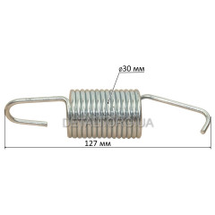 Пружина барабана передня Bosch - 263372 (L127 / d30мм)