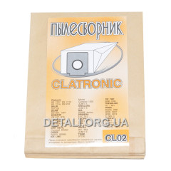 Мішок пилососа універсальний одноразовий Clatronic CL02 (94*113 / d50 мм / 5шт)