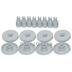 Комплект роликів нижнього кошика ПММ Zanussi 50286965004.