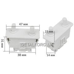Кнопка увімкнення світла холодильника Daewoo SR-DS04 / Samsung DA34-00006C / 4 контакти
