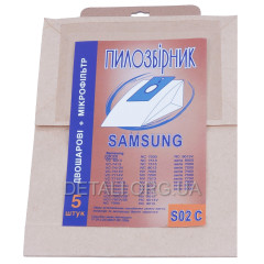 Мешок пылесоса универсальный одноразовый Samsung S02 C (99*110 / d44 мм / 5шт) VC04W01600L