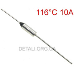 Термопредохранитель 116°C 10А250V RY01