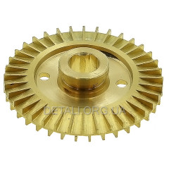 Крильчатка насоса латунна d 12*60 2 шліци
