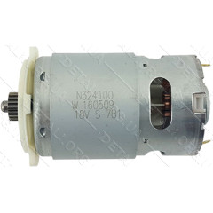 Двигатель 18V шуруповерта DeWalt DCD776 оригинал N376649 (d44 L вала 87мм шестерня 18 зубов)
