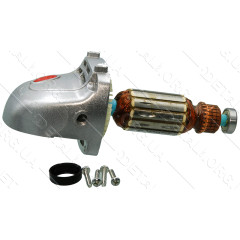 Якір (ротор)  + корпус + шестерня болгарки Skil 9004 оригінал 2610395294(152*35)