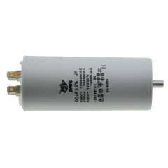 Конденсатор JYUL CBB-60M 60мкф - 450 VAC болт + клеми (50*117 mm)