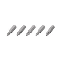 Набір отверточних насадок PH1 PH2 PZ1 PZ2 1/4 25мм S2 уп.5шт STORM